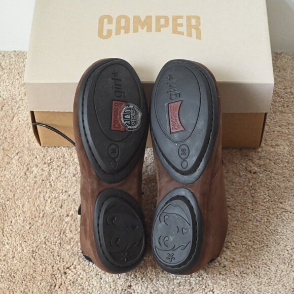 Camper Right Nina Ankle Boot - Brown Nubuck - Picture 3 of 3